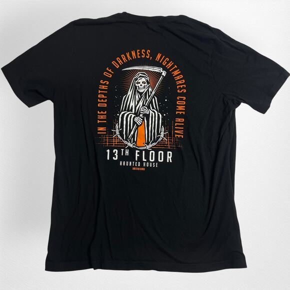 13th Floor Haunted House Graphic T-Shirt Unisex 3XL - Picture 1 of 5